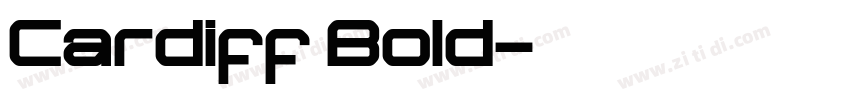 Cardiff Bold字体转换